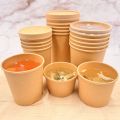 Leakproof Disposable Recyclable Kraft Paper Cup