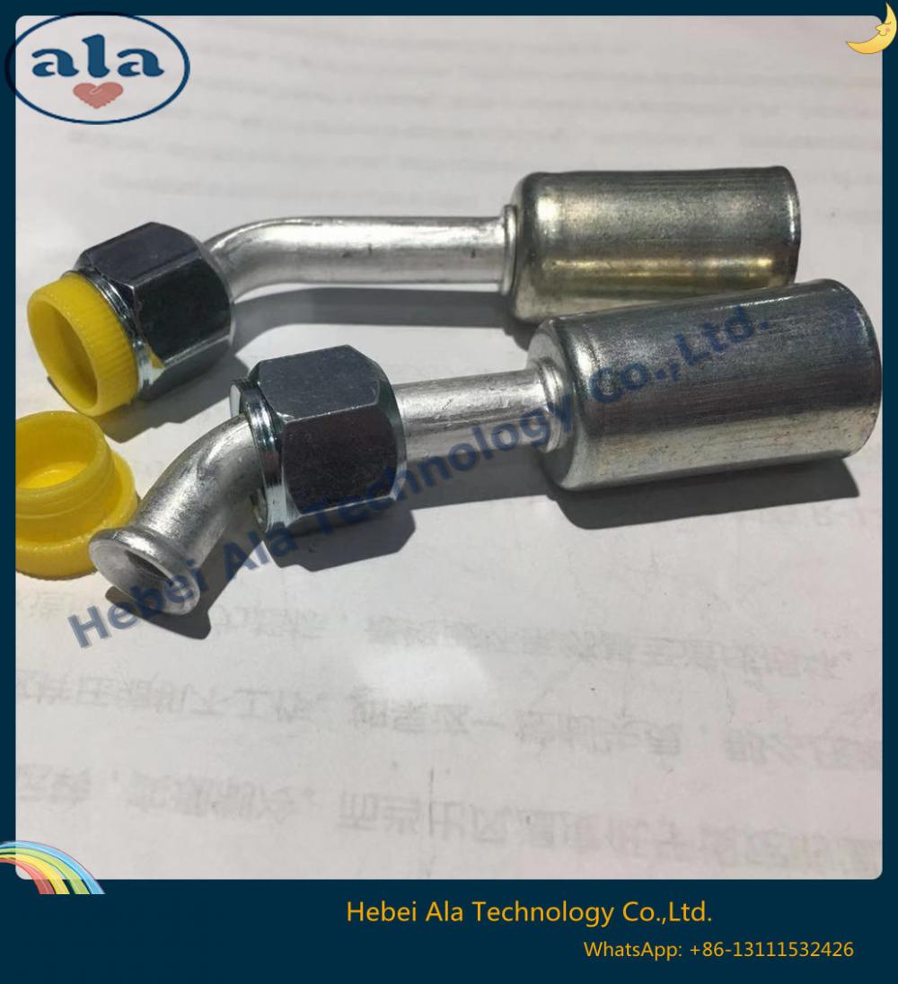 Al Joint With Iron Jacket Female Flare Auto Air Conditioning Hose Fittings 45 Degree Ac Fittings 2 Al Joint With Iron Jacket Female Flare Auto Air Conditioning Hose Fittings 45 Degree Ac Fittings 2