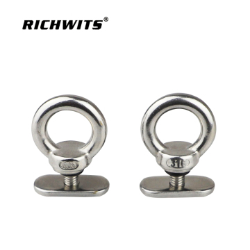 stainless steel 316 M6 eye bolt Kayak Track Mount Tie Down Eyelet for Bungee Cord Rope