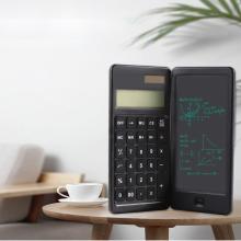 Faltbarer tragbarer Taschenrechner mit Schreibtablett