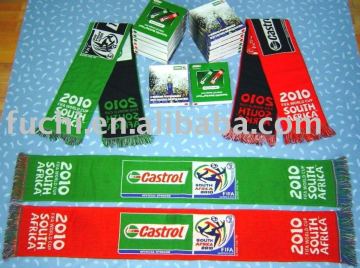 Knitted Football Scarf for EURO 2012 and Fan Scarf and Soccer Scarf