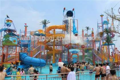 Origin design water park equipment aqua park aqua hose use fiberglass