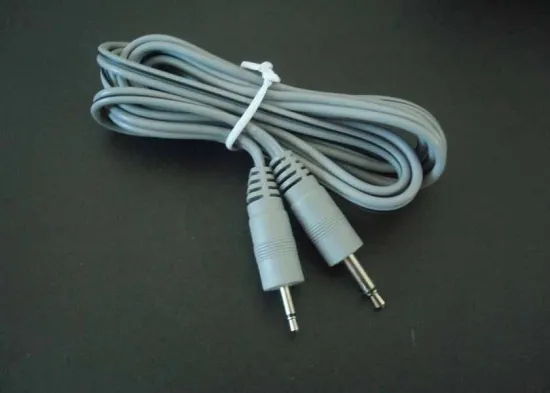 1.8mm D Two Different Dc Plug Tens Cable/ Snap Electrode Lead Wire, 3.5 Dc Plug Tens Lead Wires