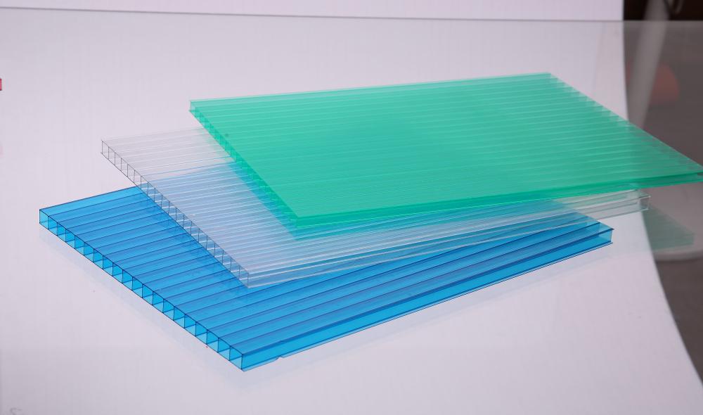 4 mm hohle Polycarbonatblech grüner Farbe