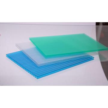 4 mm hohle Polycarbonatblech grüner Farbe