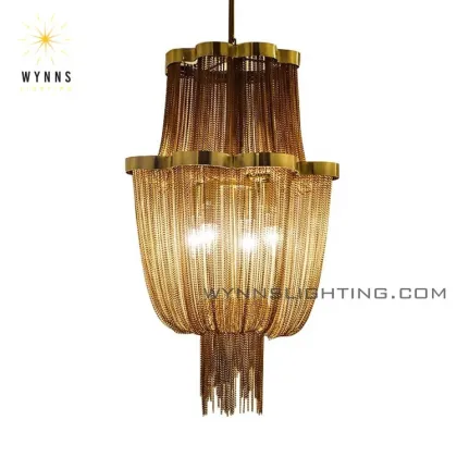 Grand Atlantis LED Pendant Lighting - Dragon Design Tassel Chain Suspension Lamp