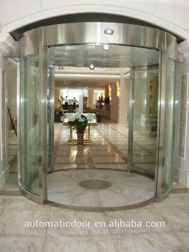 DPER commercial automatic curved sliding glass doors