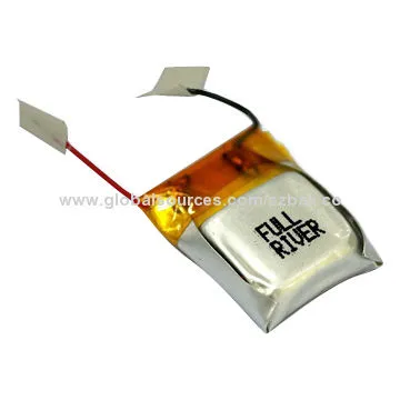 Li-polymer Battery with 260mAh Capacity, Circuit Module Protection and Wire Leads