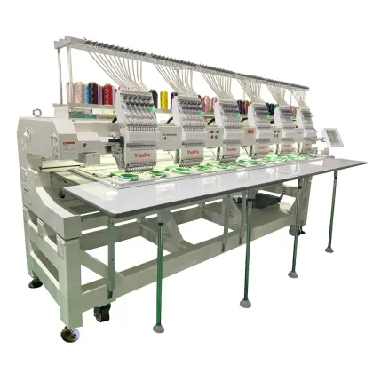 YUNFU 6-Head High-Speed Brother Cap Embroidery Machine - Used Factory Price