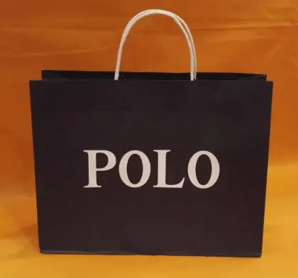 POLO white kraft paper bag
