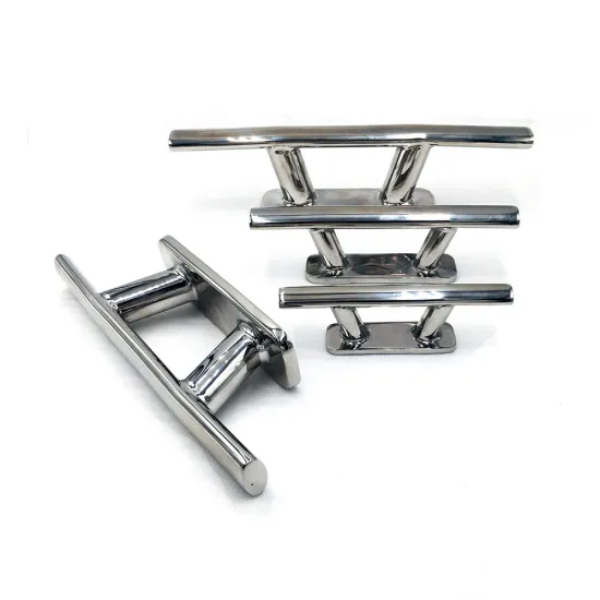 6" to 12" Deck Boat Cleats: 316 Stainless Steel Hollow Base Bollards - Heavy Duty Mooring Hardware