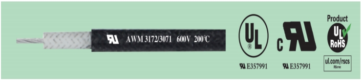UL 3071 22# BLACK WIRE
