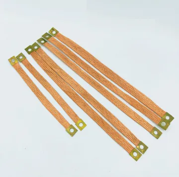 Wholesale Custom Car Engine Battery Jumper Wires - Flexible Connecting Cable Braided Tape Copper Bonding