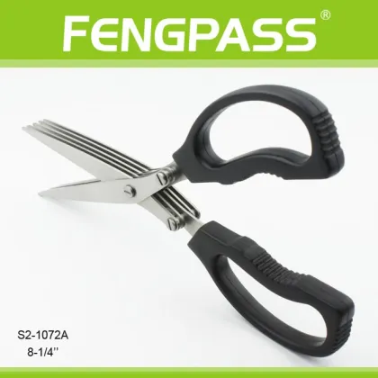 S2-1072A Five blades Stainless Steel Shredder Herb Scissors