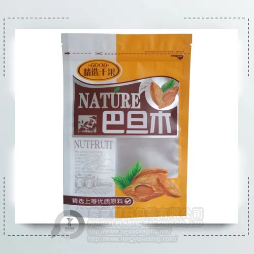 Zip Lock Food Plastic Bag with Euro Hole