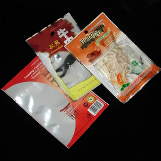three side seal beef jerky/ dried squids snack flexible packaging bag