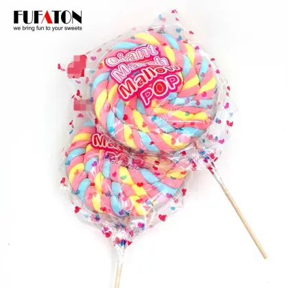 Giant marshmallow lollipop Poofy Marshmallow pop mallowpop