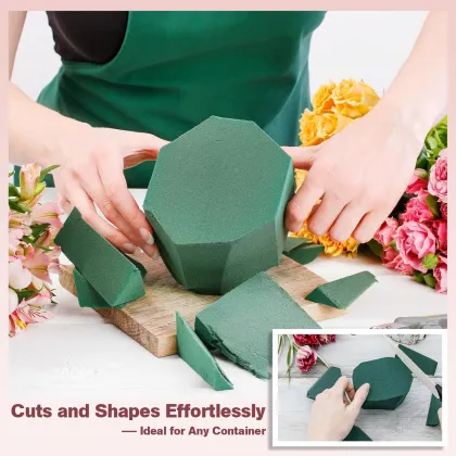 Florist green foam for flower arrangements