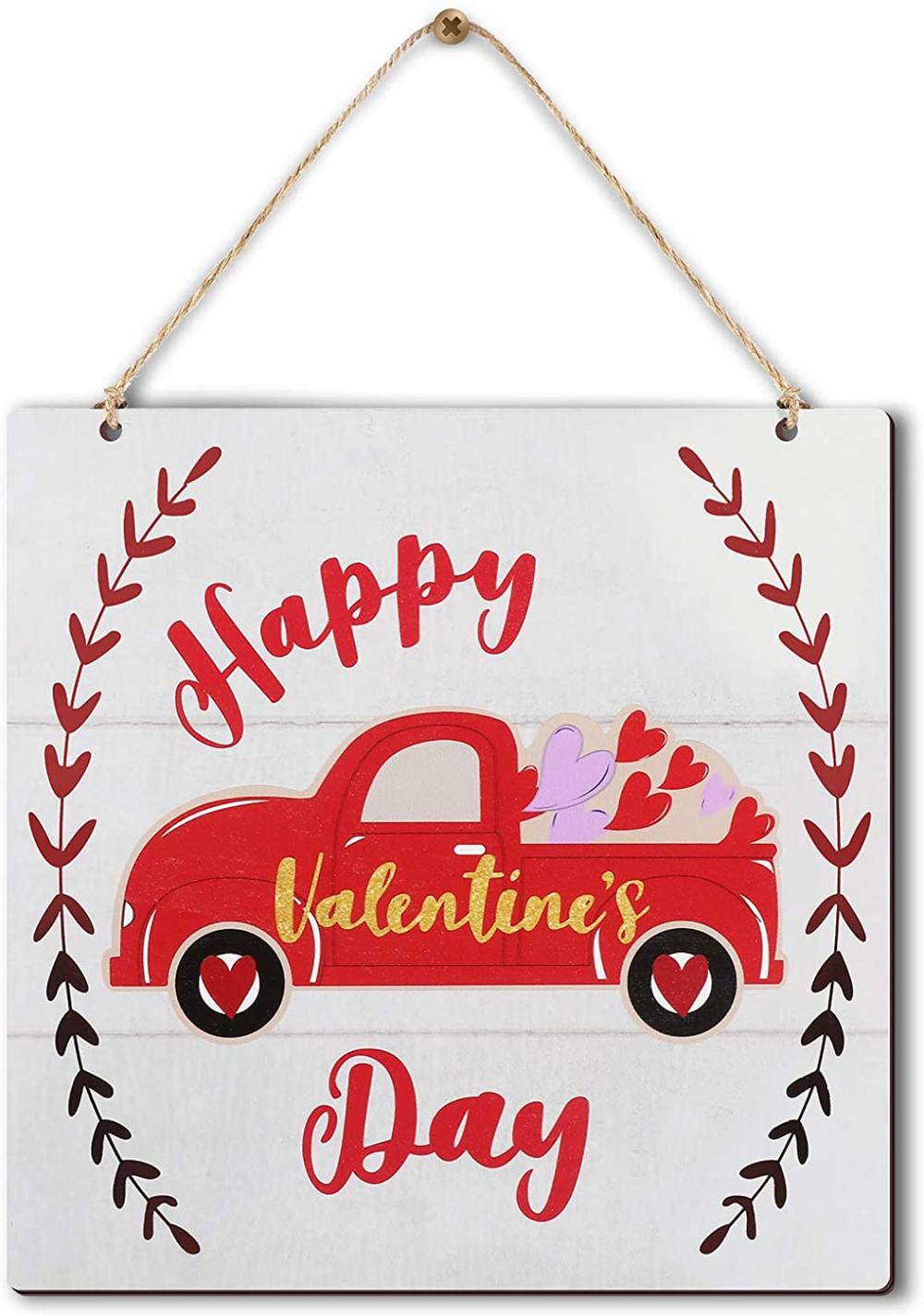 Wooden Valentine's Day Hanging Decoration