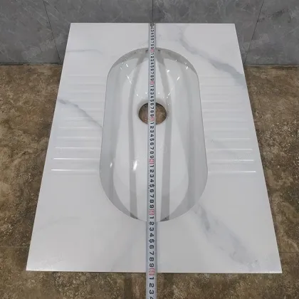 China Wholesaler Marble Design Rock Slab Squat Toilet Pan