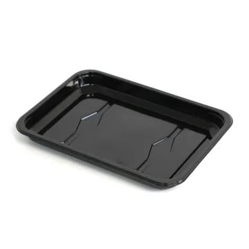 Microwave-Safe Black PP Base Tray