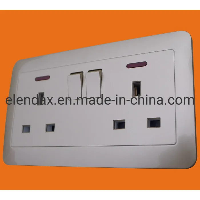 Sakelar 2 Gang 2 Arah Gaya Inggris 10Ax B6102