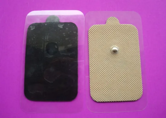 6*9cm Snap Massage Electrode Pad With Stick Conductive Gel For Therapy Device, Yellow Snap Electrode Pads