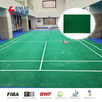 Estera del piso de la cancha de voleibol de bádminton de alta calidad del piso del deporte del pvc interior profesional