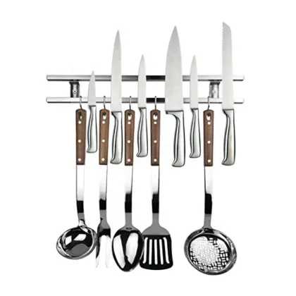 Magnetic Knife Holder Stainless Steel Tube Organizer