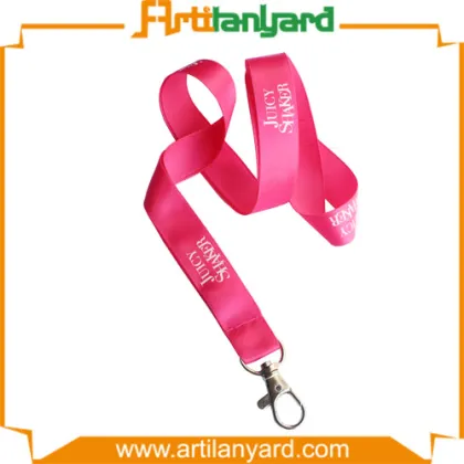 Costom Color Satin Lanyard with Printing