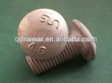 Gr4.6 h.d.g.M16*35mm M16*50mm mushroom head guardrail bolt