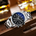 Quartz Chronograph Stainless Steel Wrist Watches for men