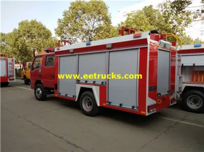 4m3 4x2 Double Cabin Fire Trucks
