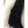 Black Plush Faux Fur Coat