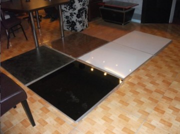 Modular Portable White Black Teak Dance Floor (TF-MPWBTDF)