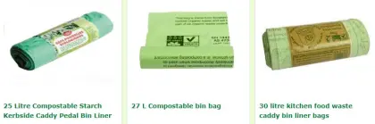 OXO Biodegradable Cornstarch Plastic Garbage Trash Bags, Biodgradable Plastic Trash Bag