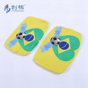 World Cup knitted brazil flag car mirror cover