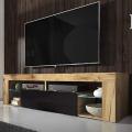 Meuble TV LED en bois UV haute brillance