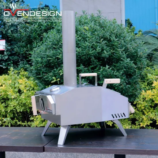 Using A Premium Wood Fired Countertop Pizza Oven Make Pizza In Single Built-in Pizza Oven