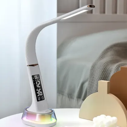 RGB Alarm Clock Table Lamp for Home Decor