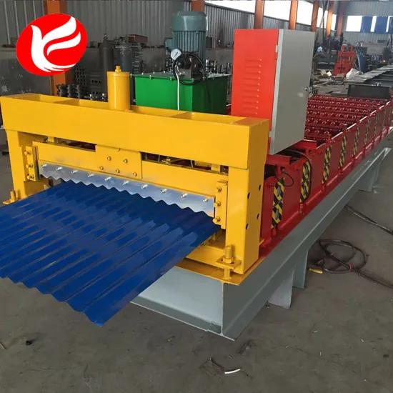 Corrugated roof sheet roll forming making machine