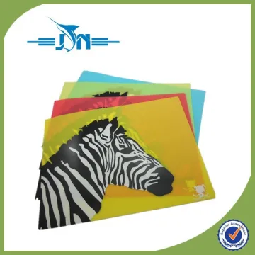 Plastic heat-resistant cork backed placemats and coasters with high quality