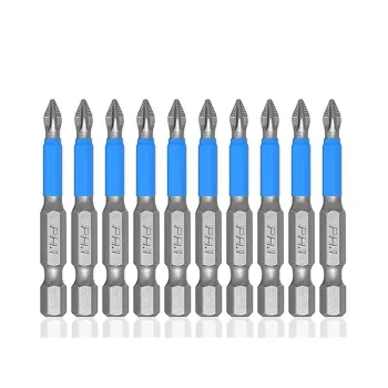 50mm Electric Phillips Bit with Hex Shank and Anti-Slip Magnet: Single-Head Screwdriver Bits