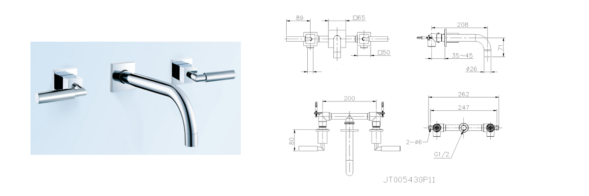 dual handle faucet