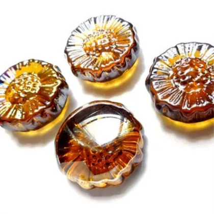 Assorted Shapes of Glass Gems for Decoration