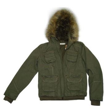 100% Cotton Army Green Ladies\' Winter Coat 2011