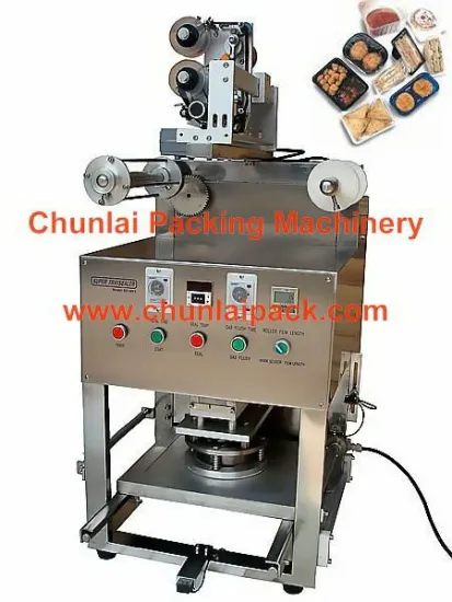 High production efficiencydesktop pneumatic cup sealing machine (gas filling type)