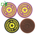 Brand Name Logo Silicone Button Badges for Clothes