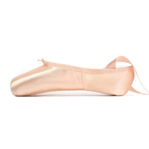 Satin vamp ballet shoes
