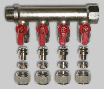 Floor heating manifold For multilayer pipe